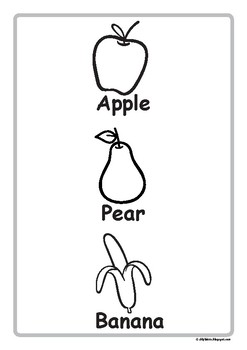 Fruits and vegetables coloring worksheets with fun coloring video full v