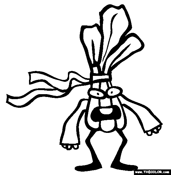 Vegetables online coloring pages