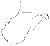 Outline map of west virginia counties coloring page free printable coloring pages