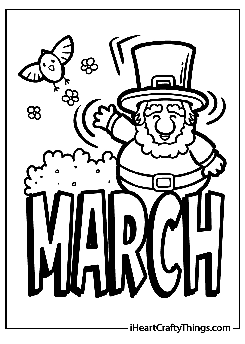 March coloring pages free printables