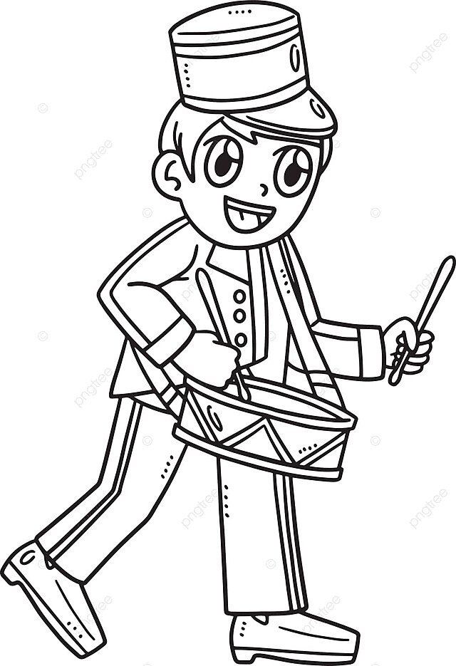 Dibujo de cadete tocando tambor marcha aislado pãgina para colorear dãa conmemorativo decoraciãn vacacion americanas vector png dibujos dibujo de rata dibujo de anillo dibujo de tambor png y vector para dcargar