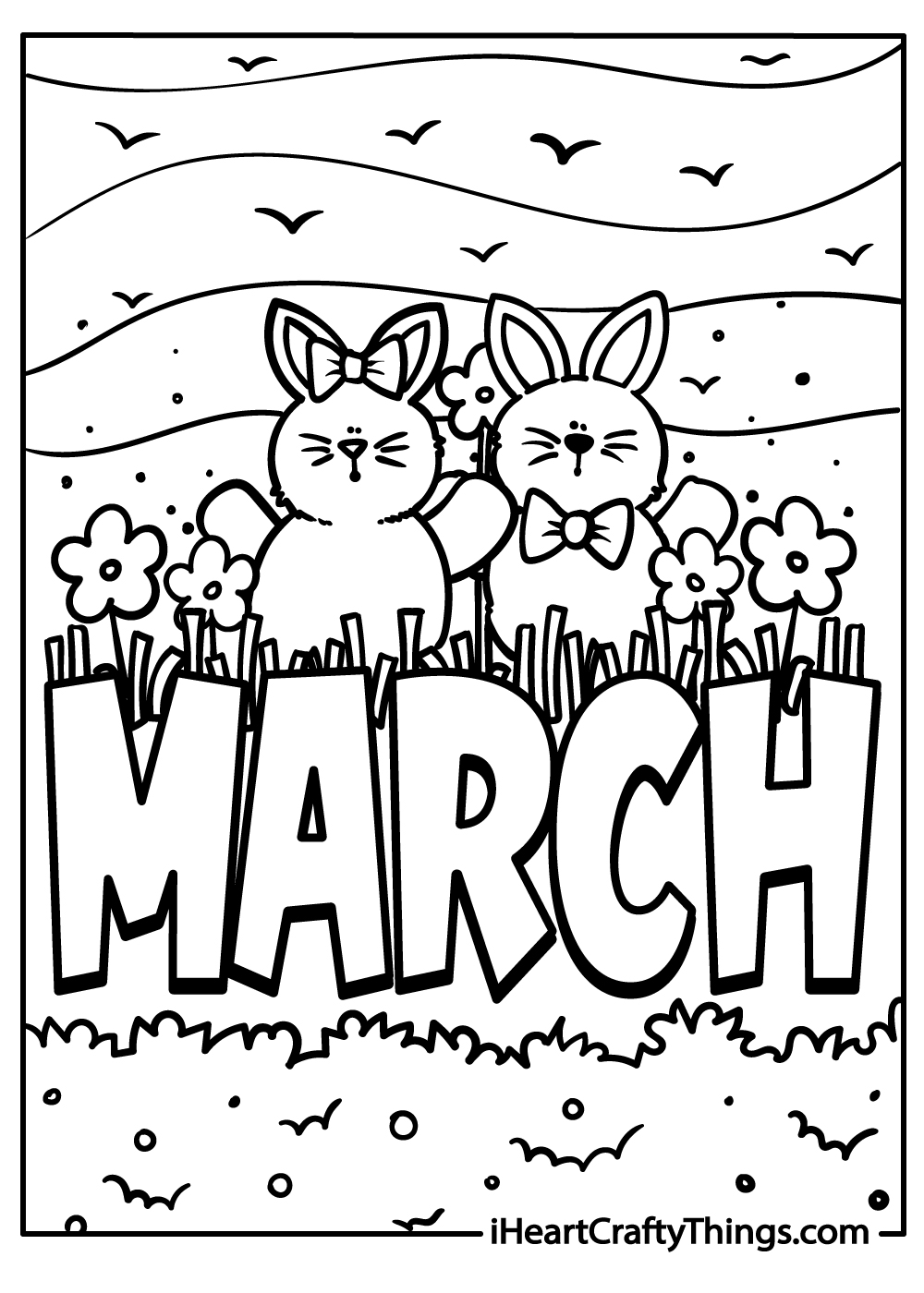 March coloring pages free printables