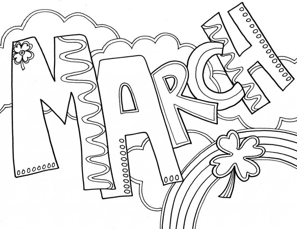 March coloring pages