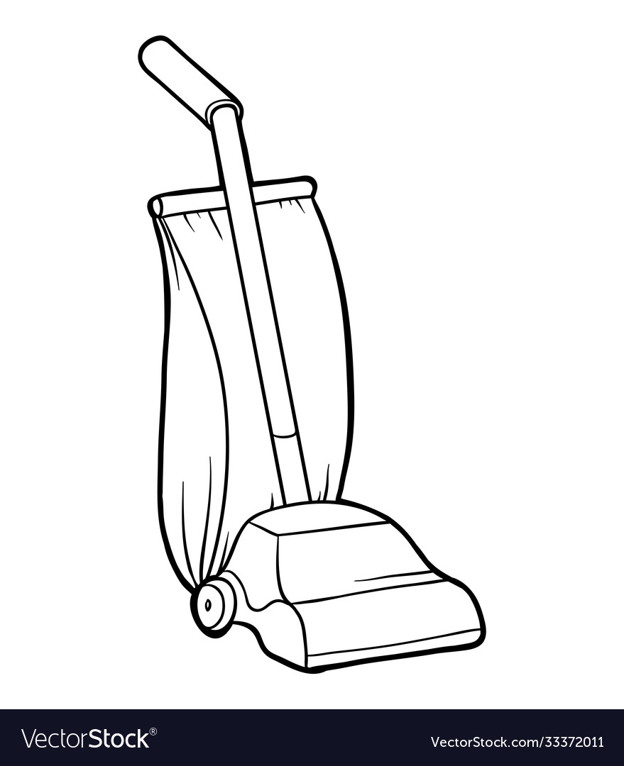 Coloring book vacuum cleaner royalty free vector image