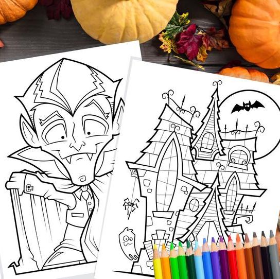 Best halloween coloring pages
