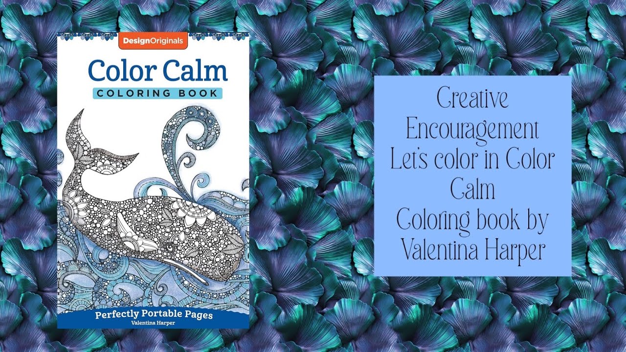 Creative encourageent lets color in color cal coloring book by valentina harper