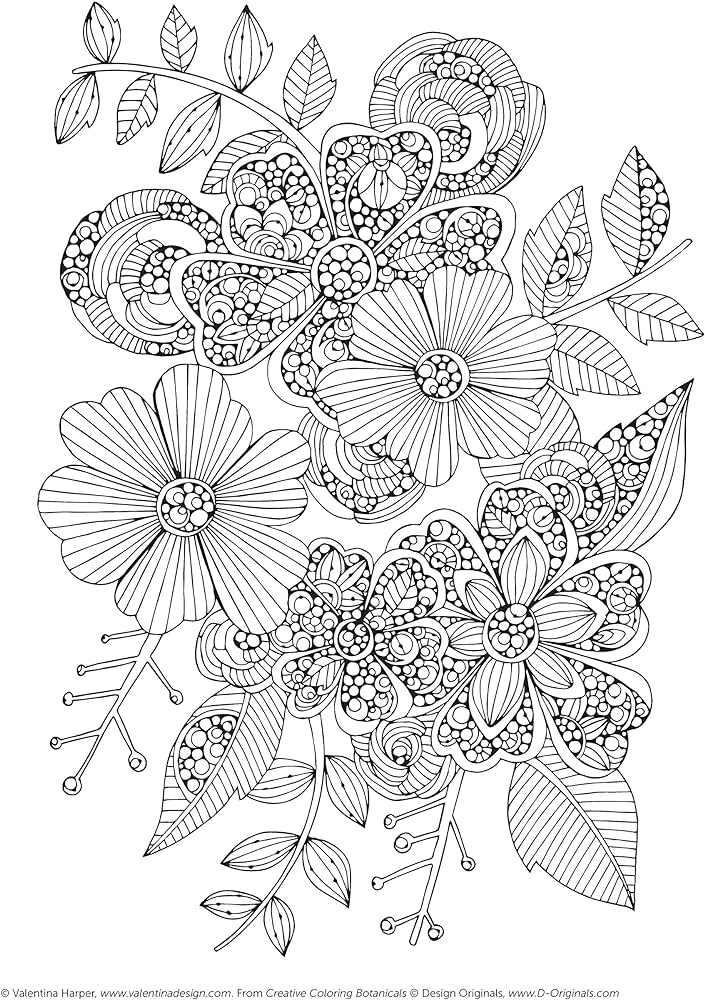 Creative colorg botanicals art by harper valenta