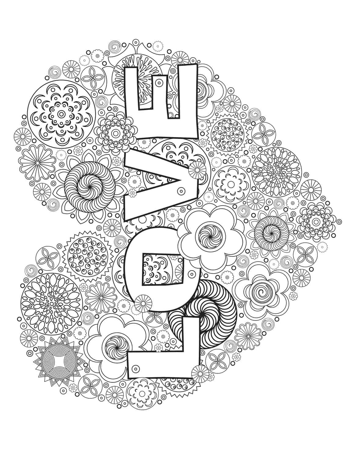 Free printable valentines adult coloring pages