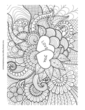 Valentines day coloring pages â free printable pdf from