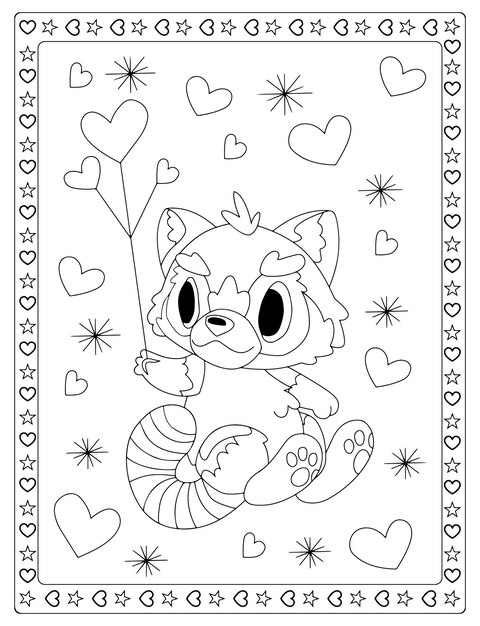 Page valentine coloring page images