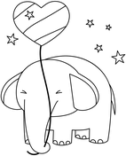 Valentine animals coloring pages free printable pictures