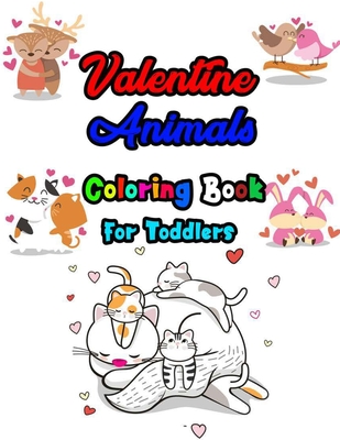 Valentine animals coloring book for toddlers coloring pages high quality image