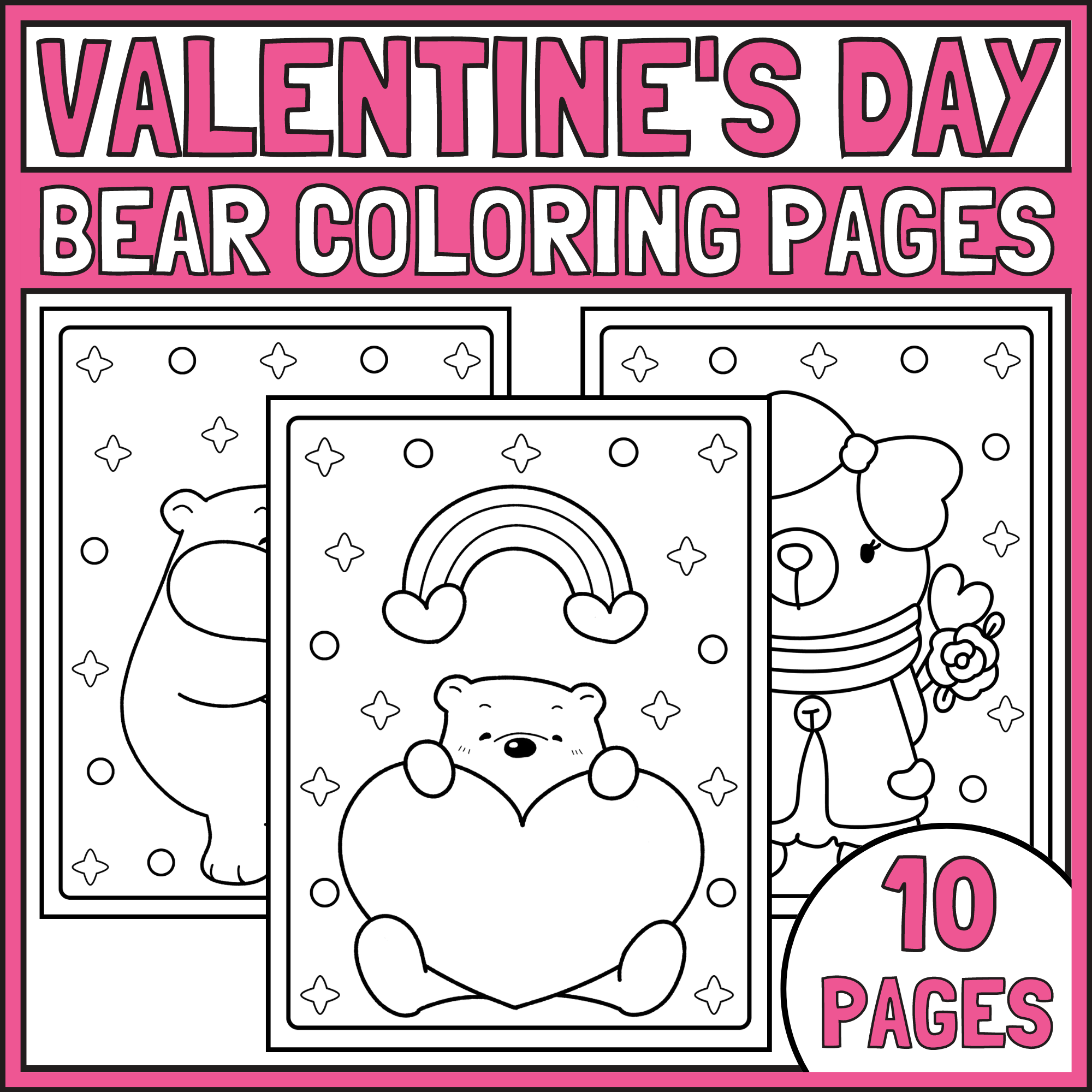 Valentines day coloring pages bundle february coloring pages made by teachers