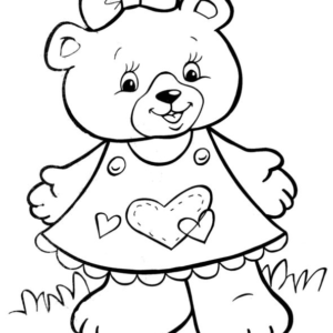 Teddy bear coloring pages printable for free download