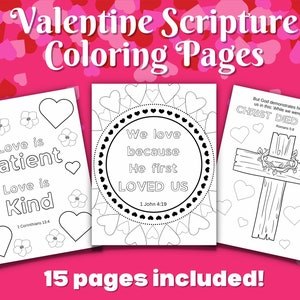 Valentines day scripture coloring pages kids adults valentines day coloring pages bible verse activity sunday school craft