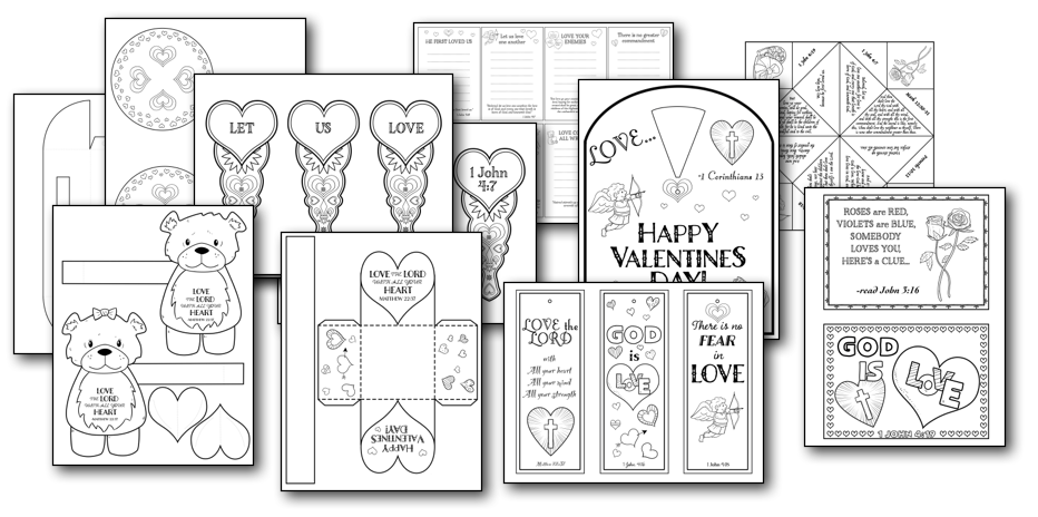 Print and gift valentine crafts for kids â teach sunday school