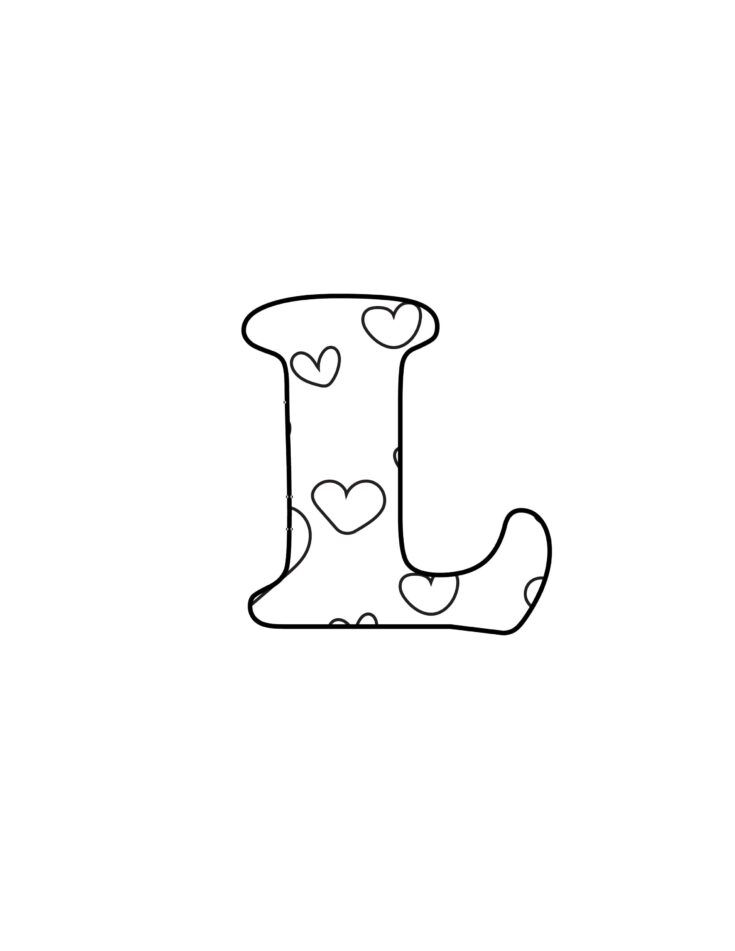 Free printable valentine bubble letters bubble letter l bubble letters alphabet bubble letters bubble letter designs inside