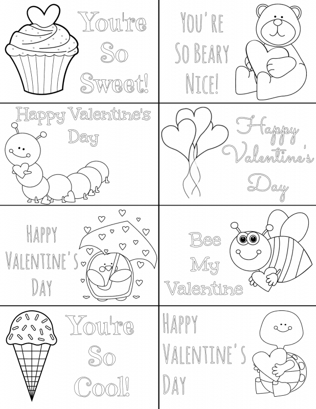 Printable valentines cards