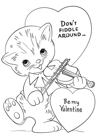 Valentines day coloring pages for free