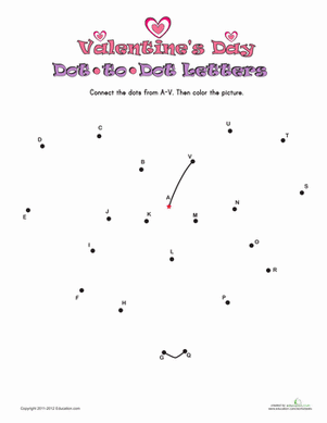 Valentines day dot