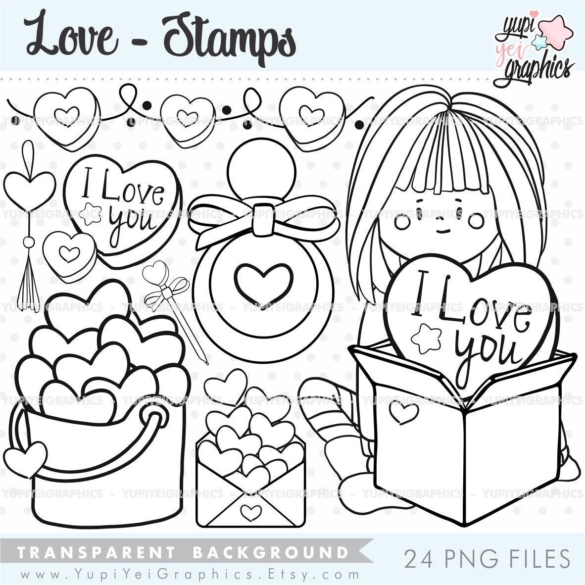 Love digital stamps love stamps valentines day stamps
