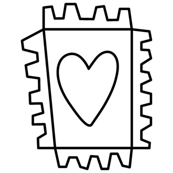 Valentines day heart stamp coloring page by happy as a teacher tpt
