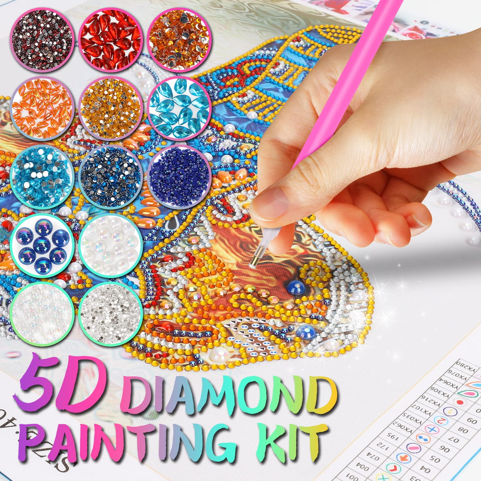 Dream fun d diamond painting kits for years old girls boys d diamond art for adult kids age