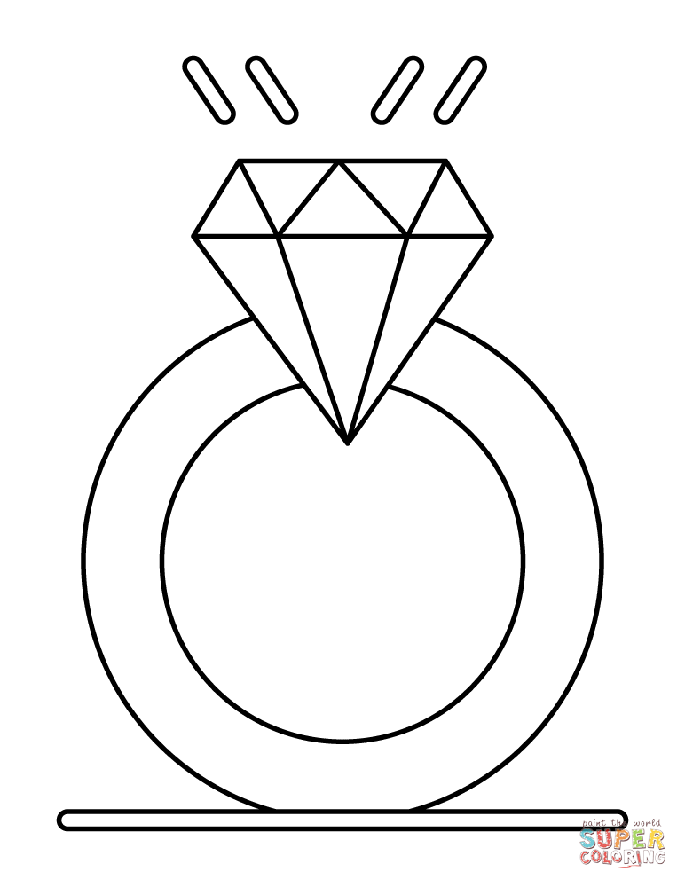 Valentines day love proposal ring coloring page free printable coloring pages