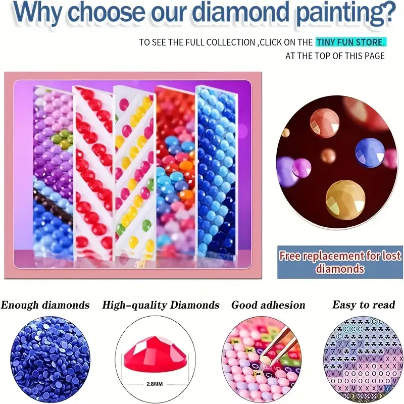 Cute dolphin diamond painting set