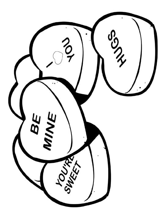 Valentine coloring pages
