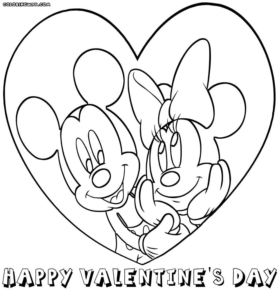Disney valentines day coloring pages coloring pages to download and print