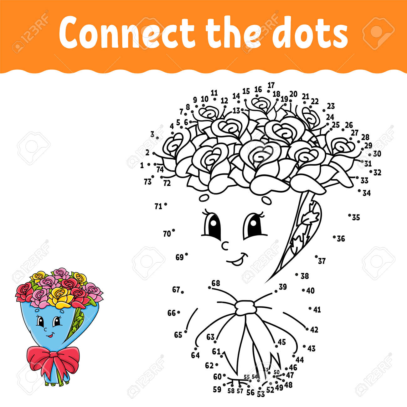Dot to dot game draw a line valentines day for kids activity worksheet coloring book with answer cartoon character vector illustration royalty free svg cliparts vectors and stock illustration image