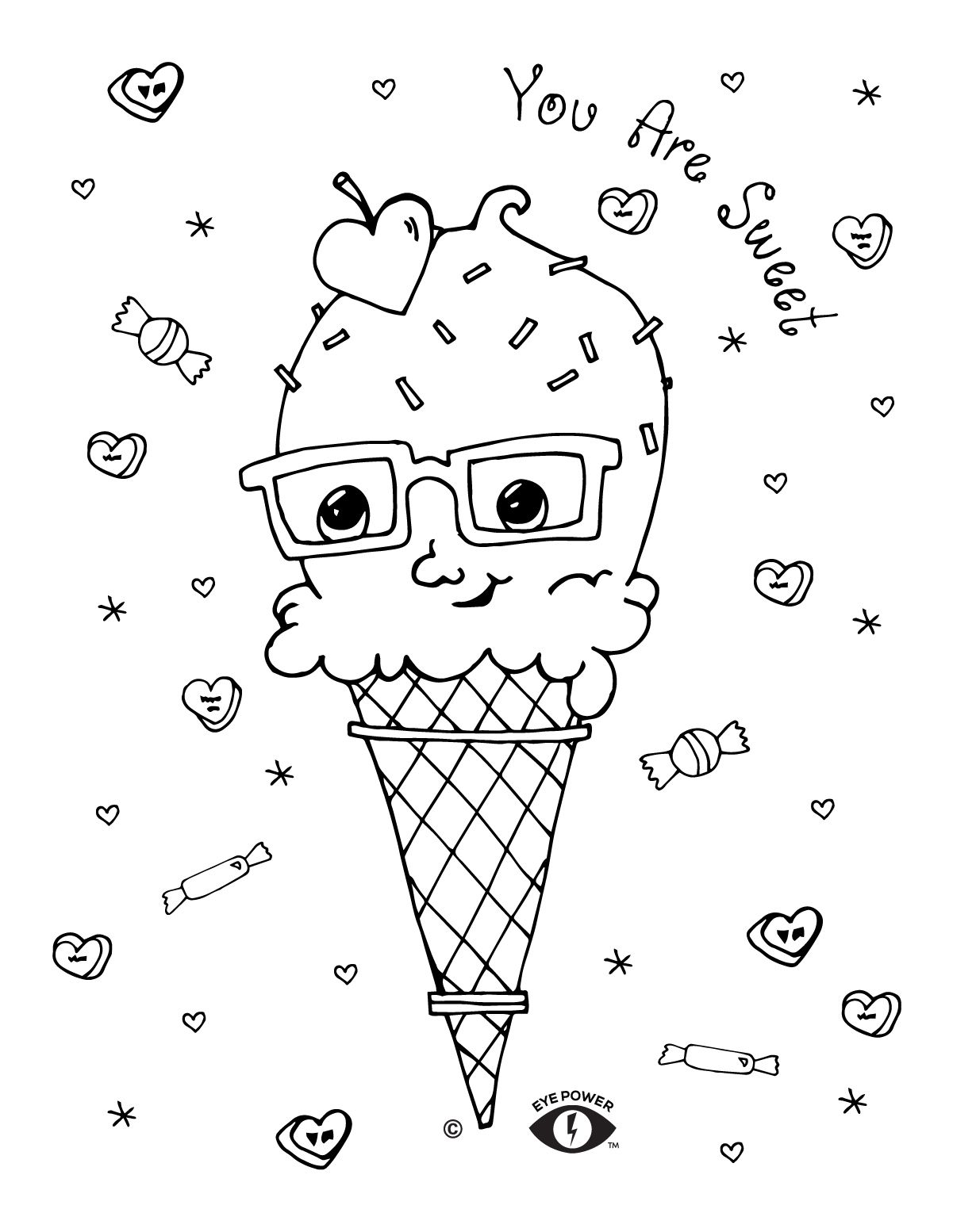 Free valentines coloring page printable