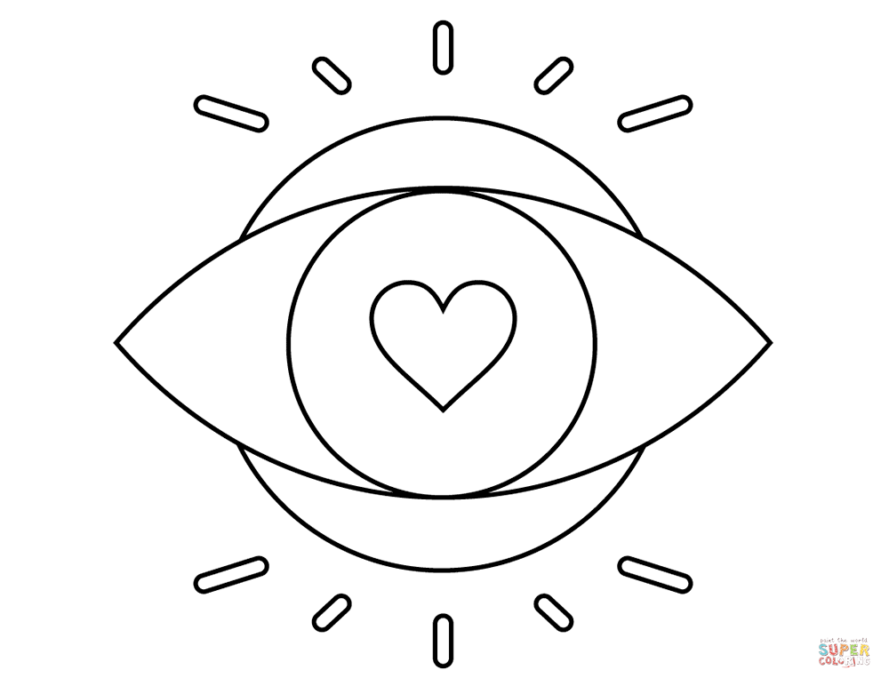 Valentines day love eye coloring page free printable coloring pages