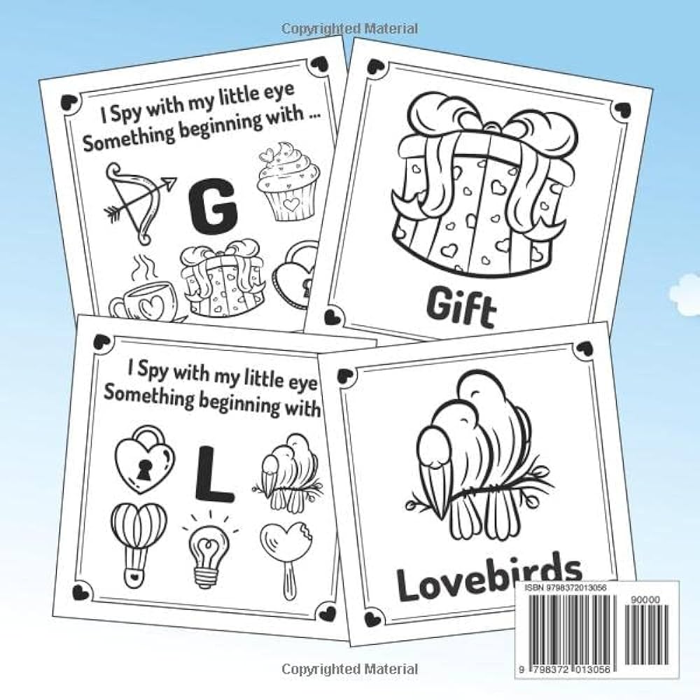I spy valentines day book for kids ages