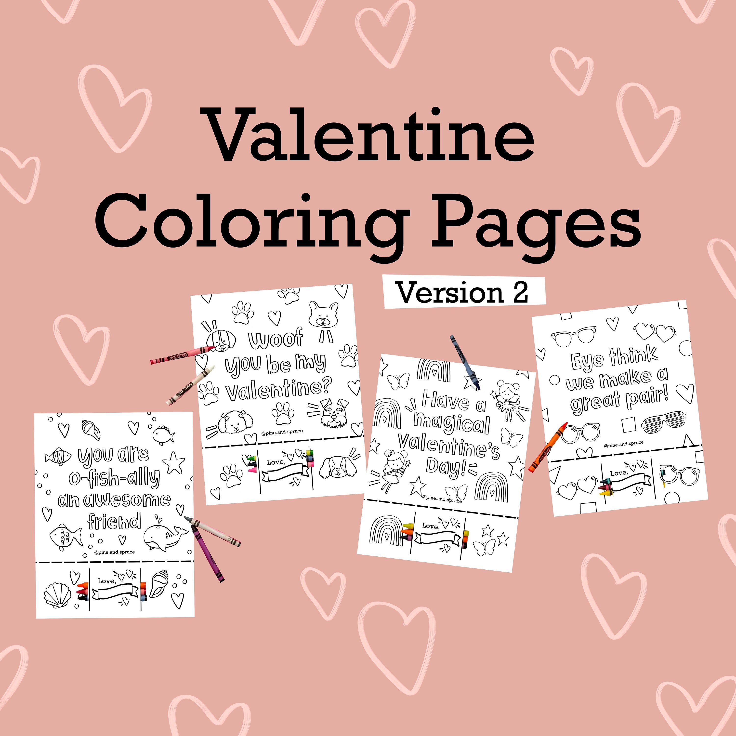 Coloring pages valentines version holiday coloring page valentines day