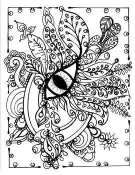 Eye love art spring summer fall winter coloring page valentines day
