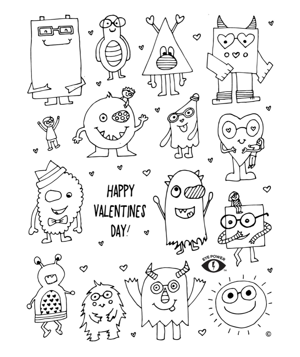 Free valentines day printables for little eyes