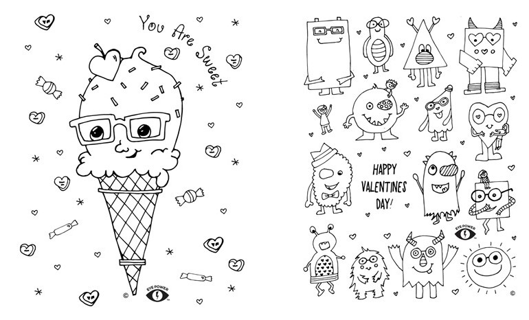 Free valentines day printables for little eyes