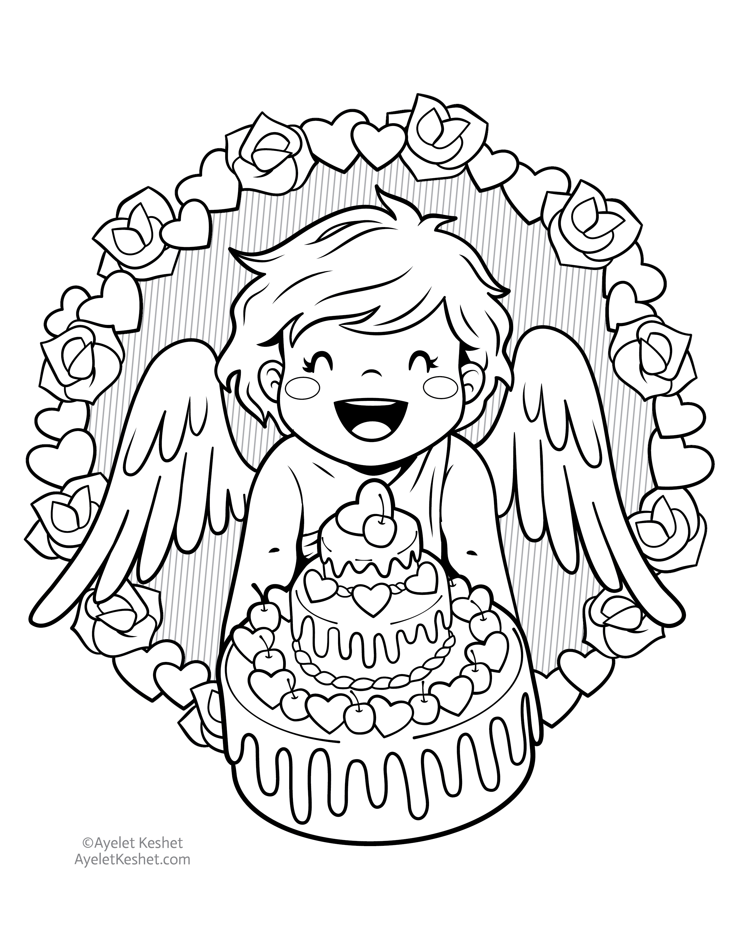 Free printable valentines day coloring pages