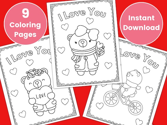 Valentines day coloring pages printable coloring pages valentine party bear coloring page valentines coloring page kids coloring sheet