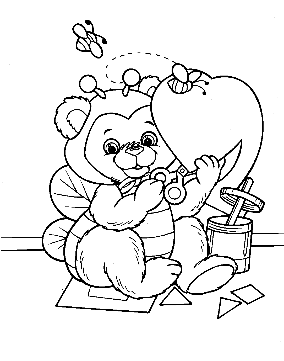 Free printable valentine coloring pages for kids