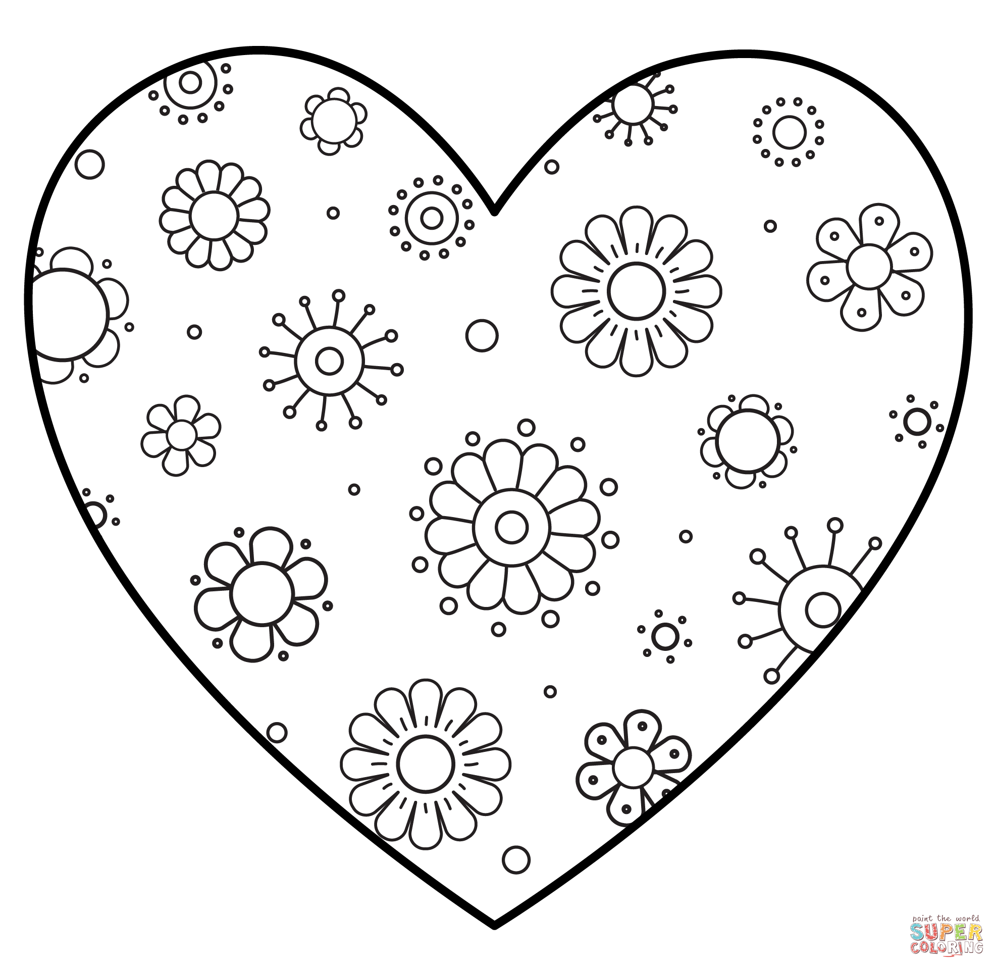Valentines heart coloring page free printable coloring pages