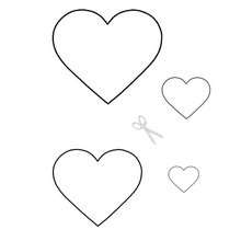 How to craft valentine hearts stencils