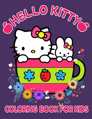 Hello kitty coloring book for kids valentine kitty colouring designs for little kitty lovers play with colour fun paperback weller book works