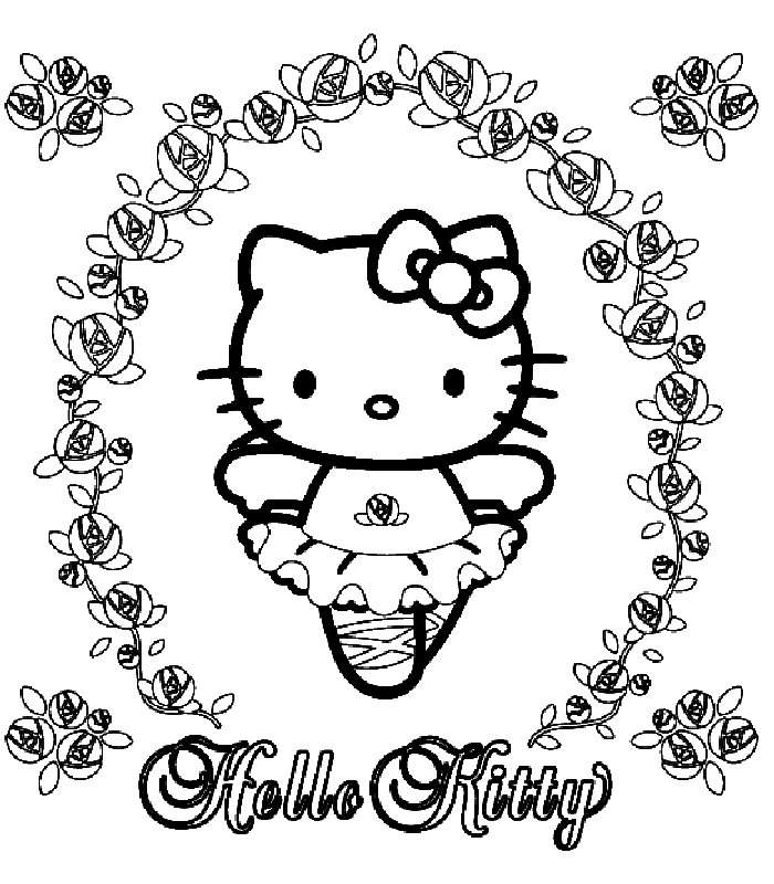 Albums background images hello kitty coloring pages valentines day sharp