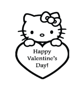 Valentines day coloring pages playing learning