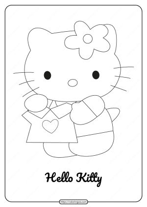 Printable hello kitty coloring pages updated