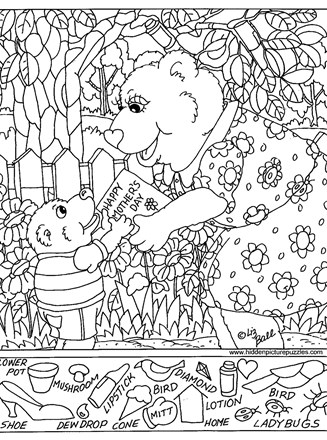 Hidden pictures page