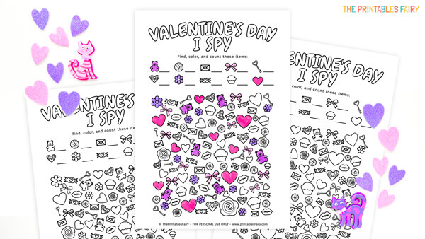 Free printable valentine i spy